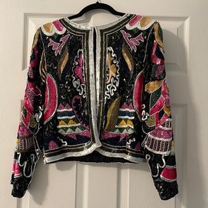 Vintage sequined waist coat